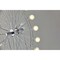 Homeroots 372849 18 x 5.25 x 22 in. Chrome Metal Large LED Ferris Wheel Lamp 372849 - alternate 3